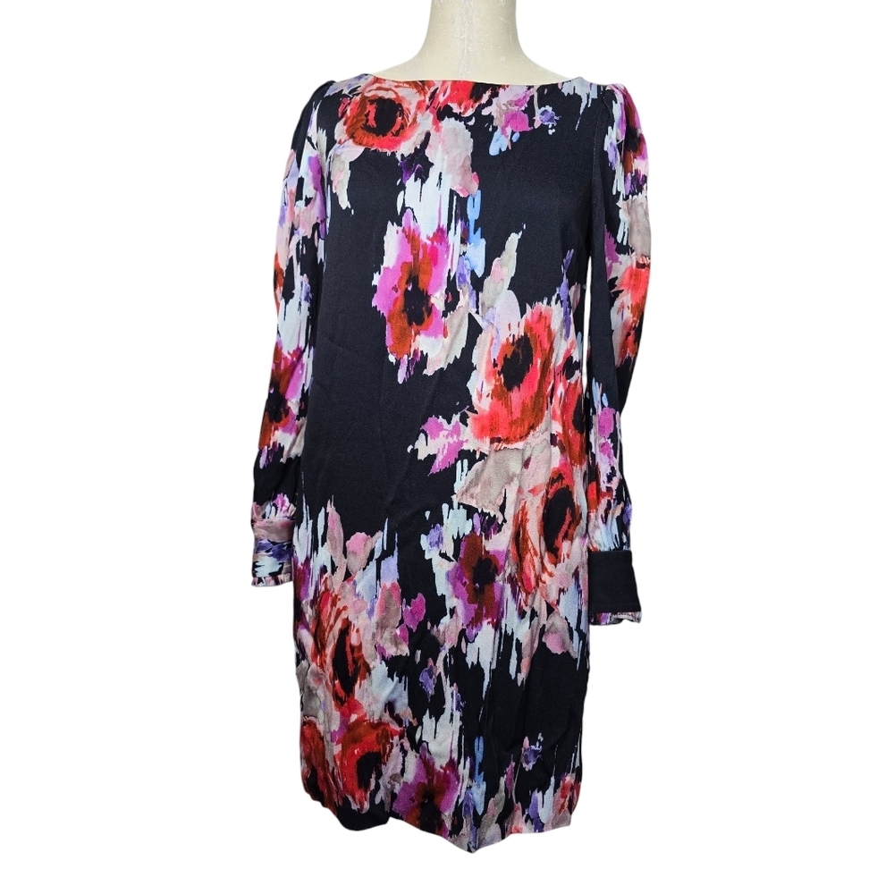 Kate Spade Hazy Floral Cordette Long Sleeves Dress 0